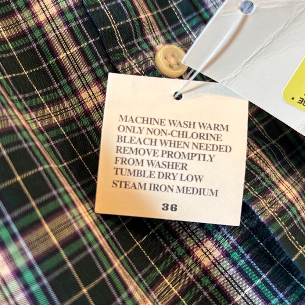 Ralph Lauren “Custom Fit” Blue Plaid Button Down Mens Shirt Size XL NWT New - Picture 12 of 15